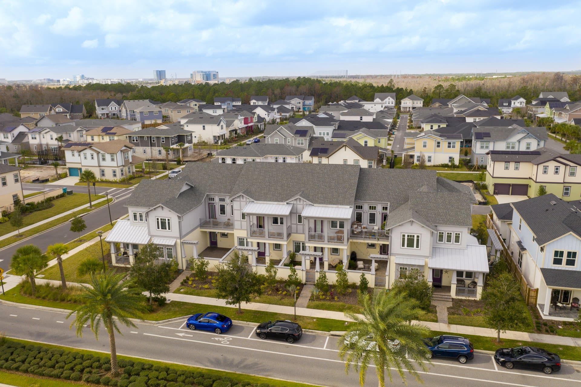 Aerial view of Lake Nona master-planned community, southeast Orlando