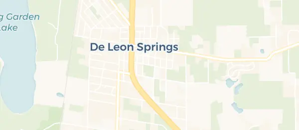 Map of DeLeon Springs, DeLeon Springs, FL