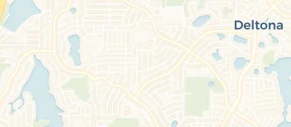 Map of Deltona, Deltona, FL