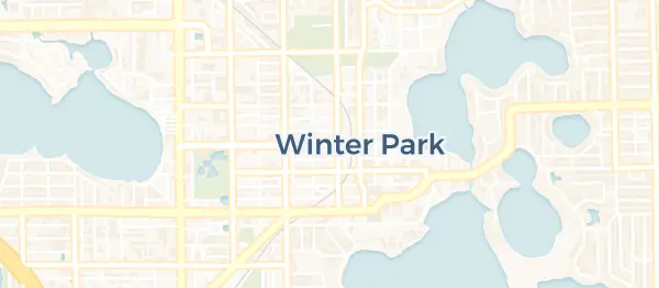 Map of Winter Park, Winter Park, FL