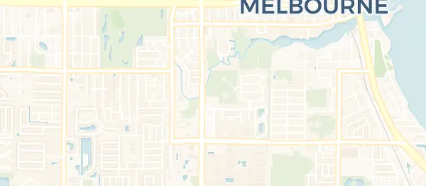 Map of Melbourne, Melbourne, FL
