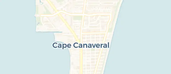 Map of Cape Canaveral, Cape Canaveral, FL