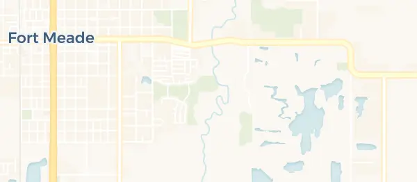 Map of Fort Meade, Fort Meade, FL